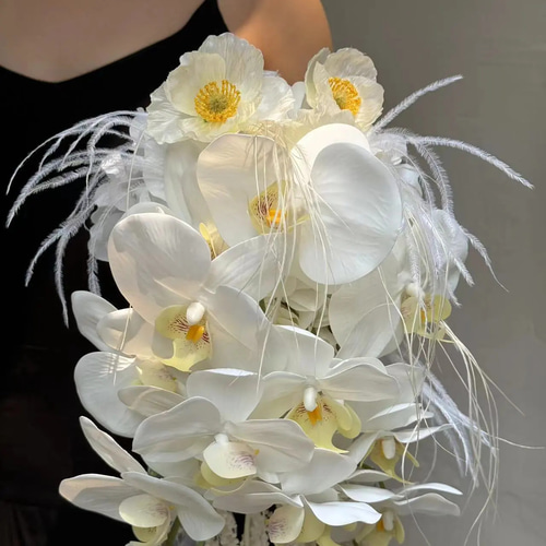 胡蝶蘭　カラー　造花　アレンジメント　ブーケ　リース　結婚式 3d89c2271944b820d110b26e1d4b38