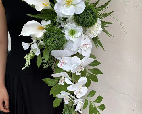 胡蝶蘭　カラー　造花　アレンジメント　ブーケ　リース　結婚式 3d89c2271944b820d110b26e1d4b38