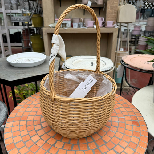 ガーデンバスケット 2点セット ナチュラル バスケット ガーデニング