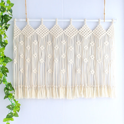 マクラメ編みカーテン/フリンジ 楽天市場】マクラメカーテン マクラメ編み タペストリー