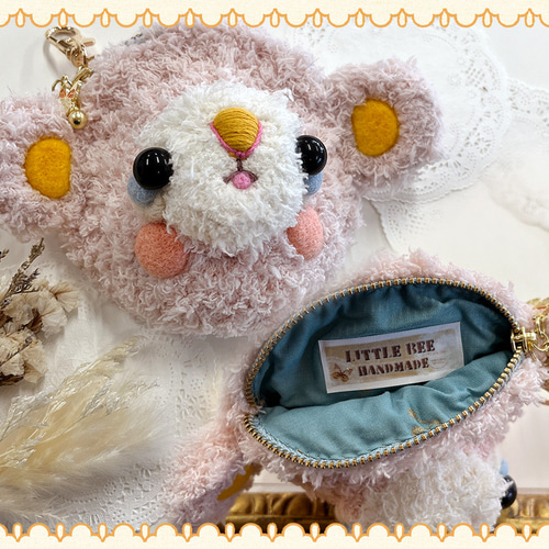 little bee☆ふわもこあみぐるみくまこポーチ☆ ポーチ littlebee88