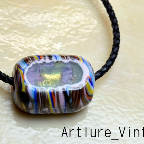 とんぼ玉 ペンダントトップ michaoo71 (10412-477)ガラス工芸家創作