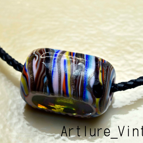 とんぼ玉 ペンダントトップ michaoo71 (10412-477)ガラス工芸家創作