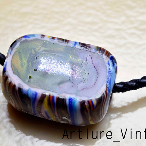 とんぼ玉 ペンダントトップ michaoo71 (10412-477)ガラス工芸家創作