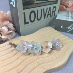 Moonlight Symphony エバーラスティングフラワー 8cm 樹脂製ヘアクリップ 2枚目の画像