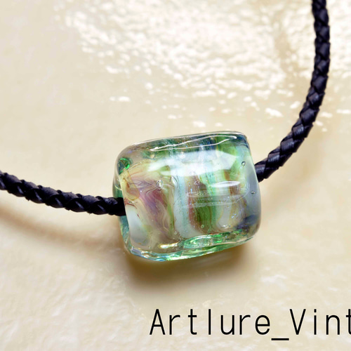 とんぼ玉 ペンダントトップ michaoo71 (10421-478)ガラス工芸家創作