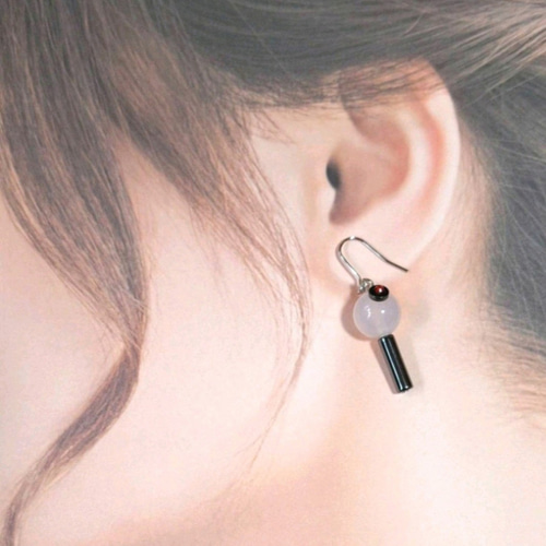 ミニミニアミボムピアス(ステンレス) ※イヤリングに変更可 その他