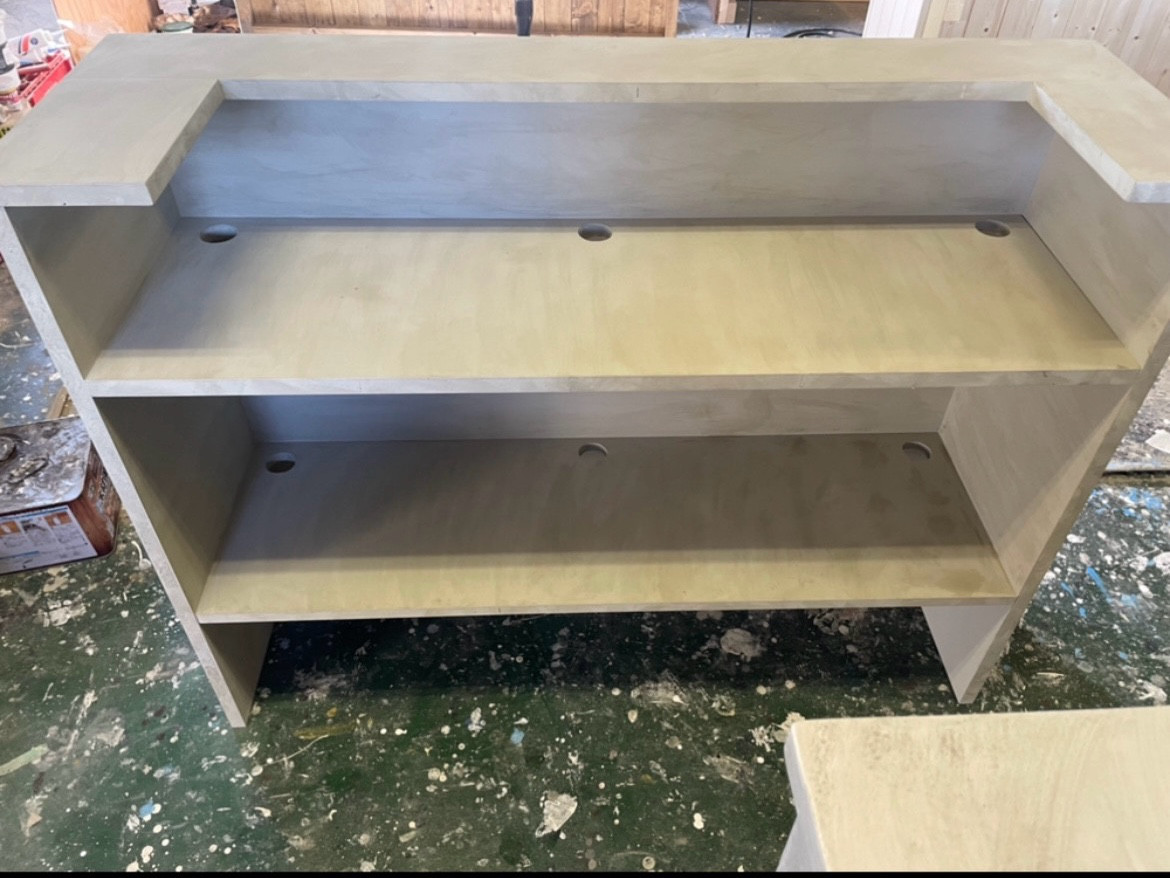 石っぽいカウンター　レジ台　受付台