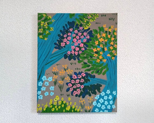 Mushu&Muchu  ハンドメイドアクリル画　　　　　絵画アート原画A3 ハンドメイドアクリル画 絵画アート原画A3 Mushu&Muchu