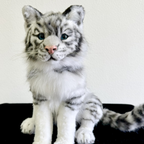 猫 ホワイトタイガー 作家 アートドール ハンドメイド