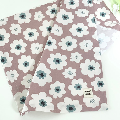 ♪NEW♪♡40×60㎝・北欧風大きなフラワー花柄☆大判ランチセット♡40