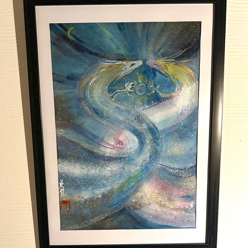 原画「天の川の龍」 絵画 咲龍 通販 18065062｜Creema(クリーマ)