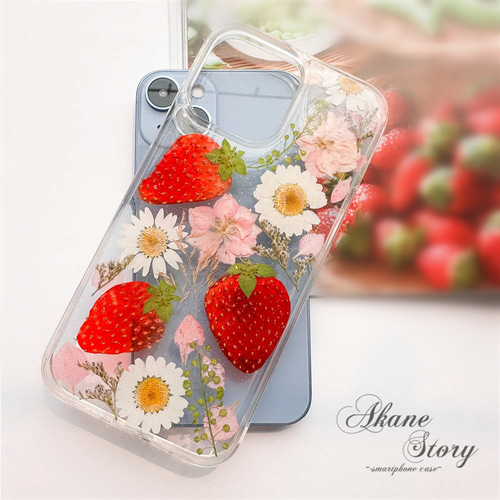 花物語 / 押し花ケース / スマホケース iPhone ケース/ 全機種
