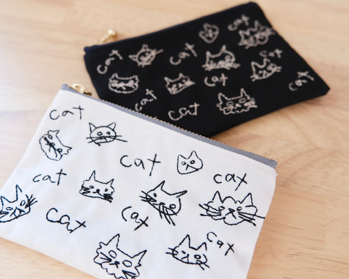 ファスナーポーチ -落書きCATs- ポーチ PUPEPO 通販 18065512