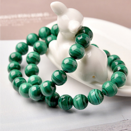 マラカイトブレスレット 孔雀石 1巻 天然石 ブレスレット Koron 通販