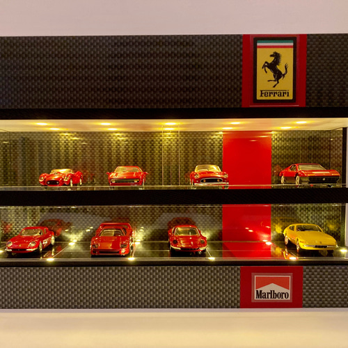 1/43展示24台・WHウッド・4層式ディスプレーBOX / 照明付ネオジオラマ 1/43展示24台・WHウッド・4層式ディスプレーBOX / 照明付ネオ