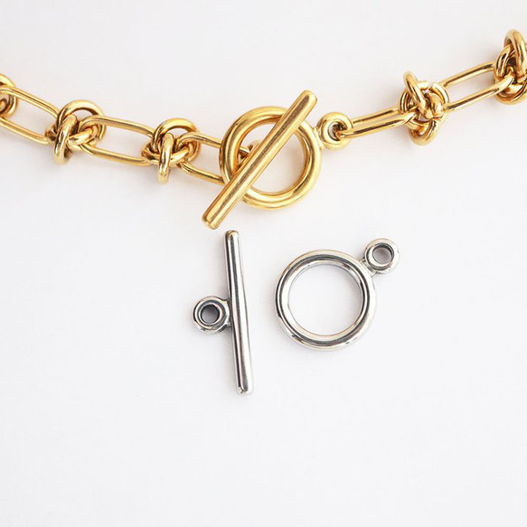 316L サージカルステンレス simple マンテル 1セット ◎ゴールド 1枚目の画像