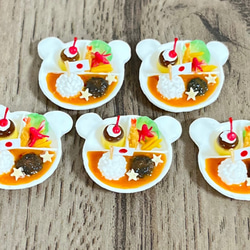 【入手困難】シルバニア＊大量小物まとめ売り【ガレージつき】 お子様カレーランチ(くまのプレート) ミニチュア シルバニアサイズ(1