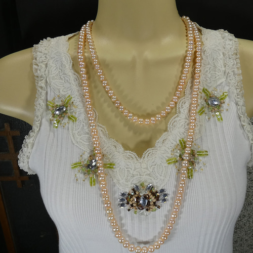 本真珠ネックレス 本真珠ネックレス ロングニアラウンド6.5-7.0mm/120cm