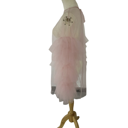 人気上昇！ トップス ピンク ロングスリーブ シアーな美しさ ソフト  