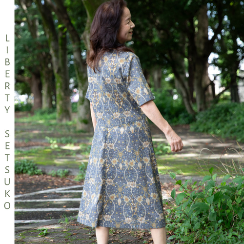リバティ 半袖ワンピース＜18 ラマン＞ ワンピース 佐橋節子リバティの