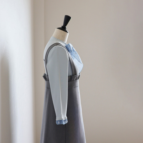 ジョリーミニョン ふくれジャガードスクエアジャンパードレス 【公式通販】