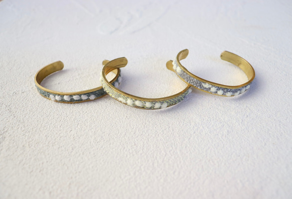 ミナペルホネン バングル ブレスレット ハンドメイド