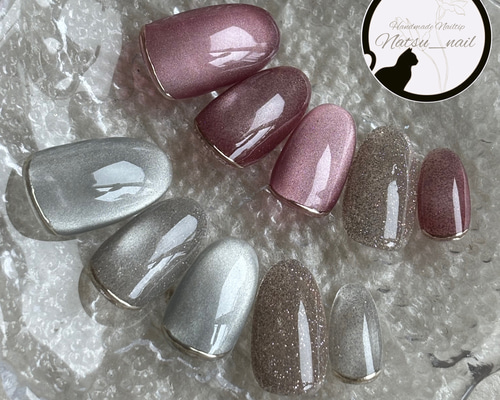 ネイルチップ マグネットネイル フラッシュネイル ネイルチップ（つけ