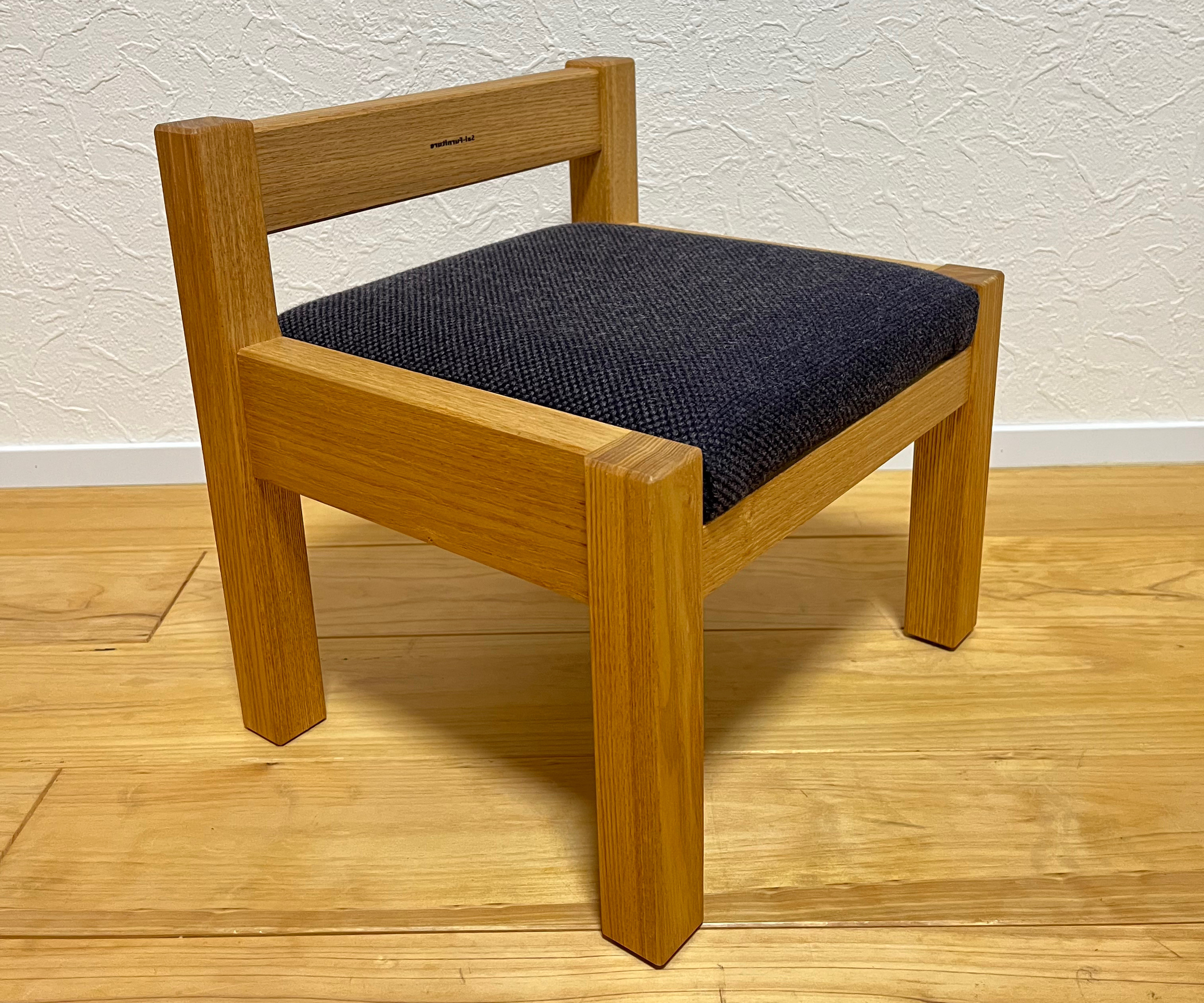 木製　子供椅子　キッズ椅子　お祝い　バイオレット