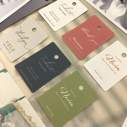 クラフト紙風／正方形シール】自家印刷☆アクセサリー梱包に添え