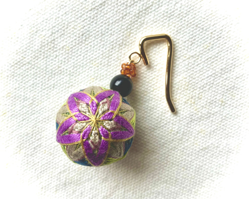 手毬 手鞠 てまり 刺繍桔梗 No137 ハンドメイド ca4f89380ef305f92e369f0c6a88cc