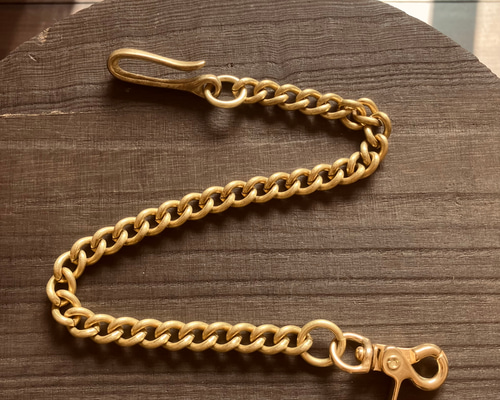 真鍮ウォレットチェーン 2.4 長財布 kawayo 通販 18067336｜Creema