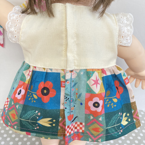 ノスタルジックなワンピース♡ ぽぽちゃん 服 USAコットン おもちゃ
