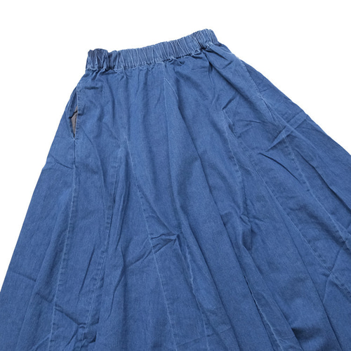 ⭐30％OFF⭐DENIM 切替ロングスカート デニム vent blanc