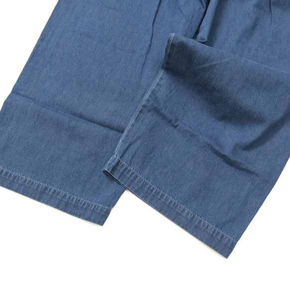 DENIM ラップタックセミワイドパンツ デニム vent blanc VBP243397 ヴァンブラン blanc ヴァンブラン