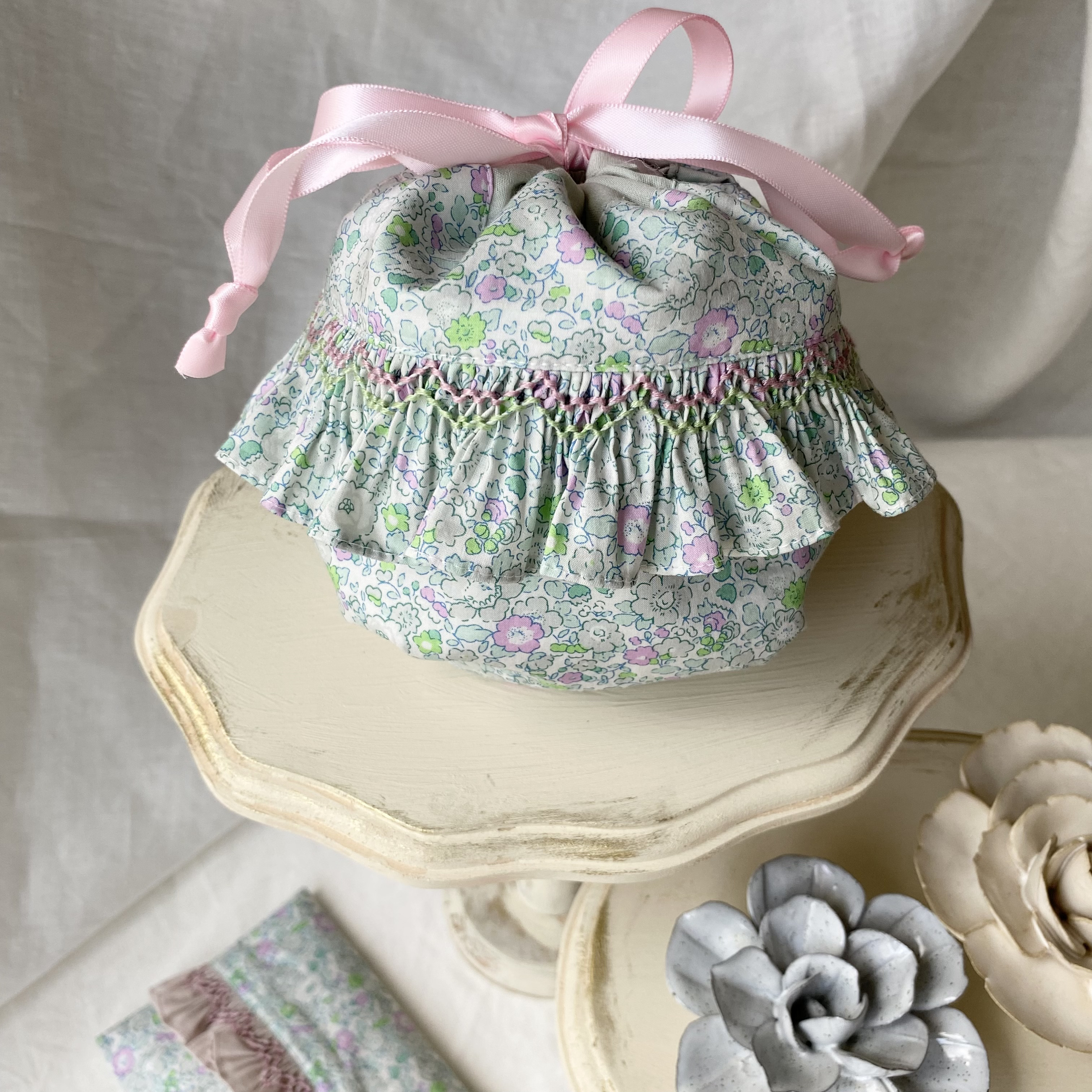 再入荷】 SOLD OUT*フリル巾着袋*ベッツィ*ユニコーン*ハンドメイドの  