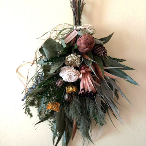 新作！！H約55cm♡森のユーカリとヤマシダ♡プリザーブドドライ