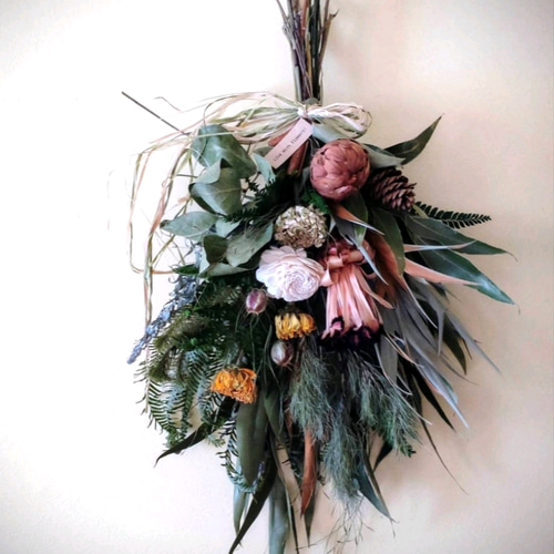 新作！！H約55cm♡森のユーカリとヤマシダ♡プリザーブドドライ