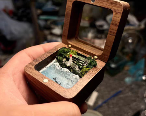 ミニチュア店 ハンドメイド ドールハウス 手作りキットセットミニチュア Vintage Coffee Shop