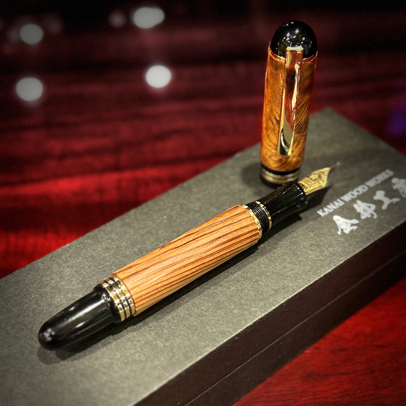 【光明杢・虎杢】長寿の木・屋久杉の万年筆　長寿を祈る贈り物に　　CN8-35 【生命の樹・世界一重い木】リグナムバイタのボールペン　CNZ1-1 I2744688376(21120円)