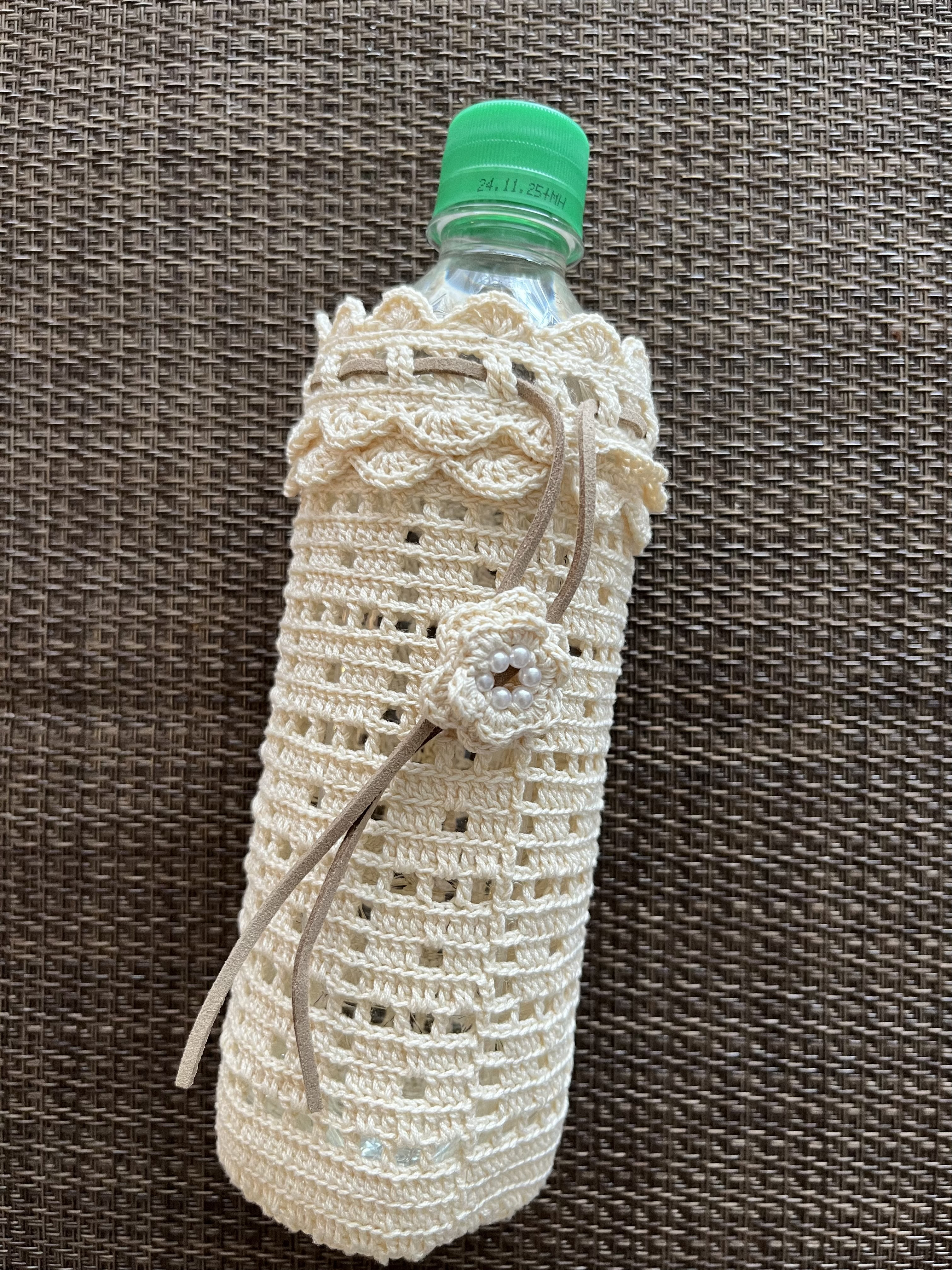 レース編み＊ペットボトルカバー《500ml用》 その他キッチン小物