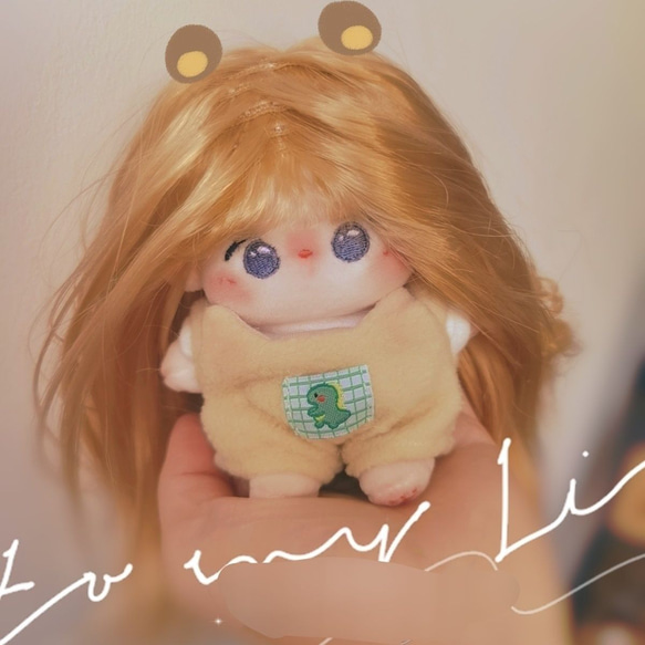 ハンドメイド着せ替え人形　オレンジロングヘア ハンドメイド着せ替え人形 オレンジロングヘア ハンドメイド着せ
