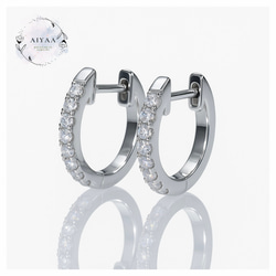 1点限りのお値段！最高級モアサナイト　2センチ　フープピアス モアサナイト モアッサナイト フープピアス シルバー 16石