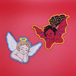 Power of Devils 悪魔刺繍の青白スカジャン フリーサイズ Power of Devils 悪魔刺繍の青白スカジャン フリーサイズ Yahoo