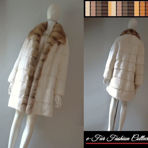 リッチなオーラを放つ☆ノーブルな表情毛皮の王様セーブル襟×パール