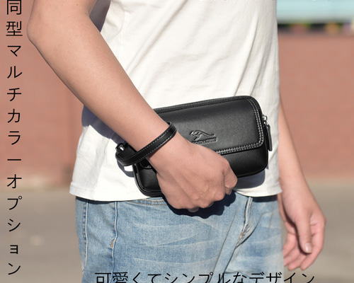 美品 KANGAROO ADORI ベルト携帯型 ポーチ財布レザー カンガルー革 Amazon.co.jp｜Adori カンガルーレザー ベルトポーチ｜旅行用品