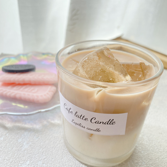 再販！！】カフェオレキャンドル、クッキーサシェ付き キャンドル