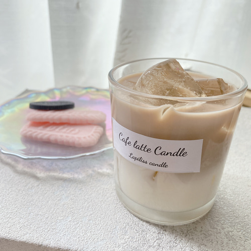 再販！！】カフェオレキャンドル、クッキーサシェ付き キャンドル
