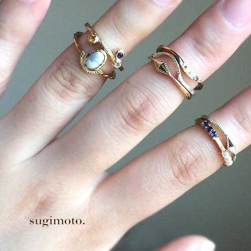 ひし形シルバーリング 指輪 サイズ調整 金属アレルギー 刻印