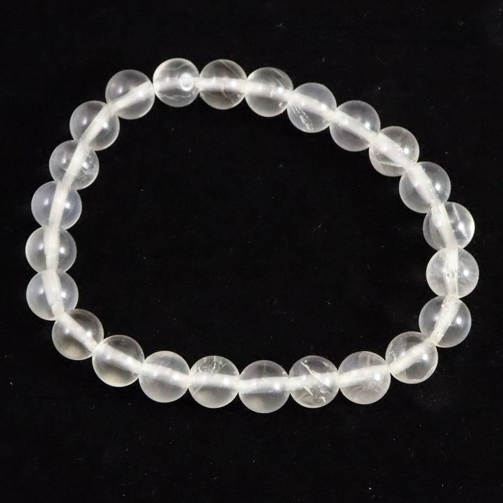 米国アーカンソー州産水晶 8ミリブレスレット  17.2ｇ #69875